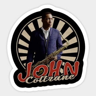 Vintage Circle John Coltrane Sticker